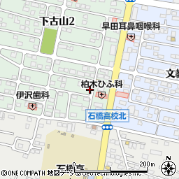 栃木県下野市下古山1丁目6-1周辺の地図
