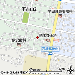 栃木県下野市下古山1丁目6-5周辺の地図