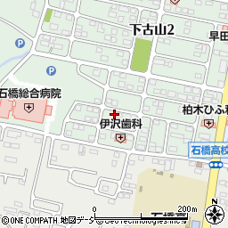 栃木県下野市下古山1丁目周辺の地図