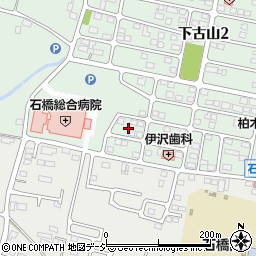 栃木県下野市下古山1丁目14周辺の地図