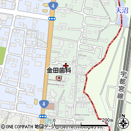 栃木県下野市下古山16-37周辺の地図