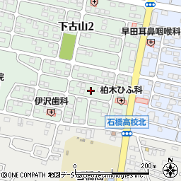 栃木県下野市下古山1丁目6周辺の地図