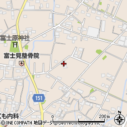 群馬県前橋市富士見町原之郷1691周辺の地図