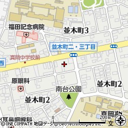 栃木県真岡市並木町2丁目21周辺の地図