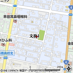 栃木県下野市文教1丁目周辺の地図