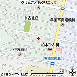 栃木県下野市下古山1丁目7周辺の地図