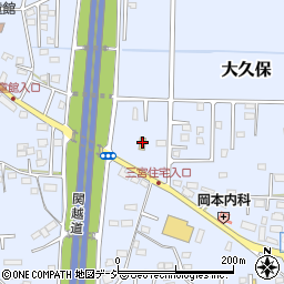 セブンイレブン吉岡大久保店周辺の地図