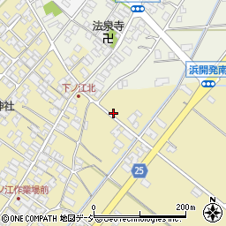 石川県能美市下ノ江町チ周辺の地図