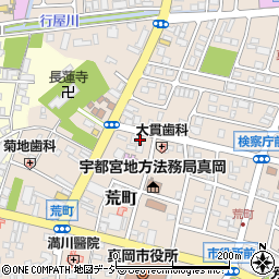 栃木県真岡市荒町2158周辺の地図
