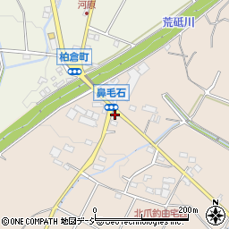 群馬県前橋市鼻毛石町52周辺の地図