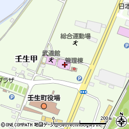 壬生町総合運動場体育館周辺の地図