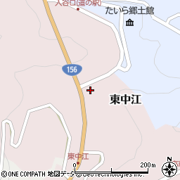 富山県南砺市東中江542周辺の地図