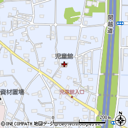 吉岡町役場　吉岡町児童館周辺の地図