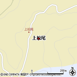 富山県南砺市上松尾周辺の地図