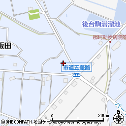ファミリーマート那珂飯田五差路店周辺の地図
