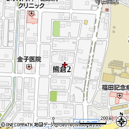 栃木県真岡市熊倉2丁目周辺の地図