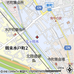 石川県白山市鶴来新町レ周辺の地図