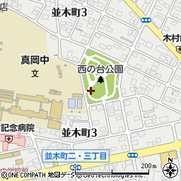 栃木県真岡市並木町3丁目21周辺の地図