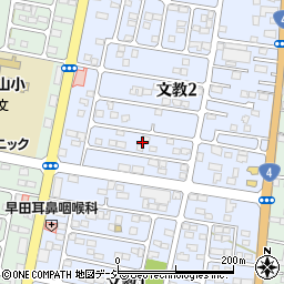 栃木県下野市文教2丁目3周辺の地図