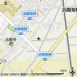 石川県能美市浜開発町周辺の地図
