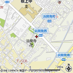 石川県能美市浜開発町戊周辺の地図