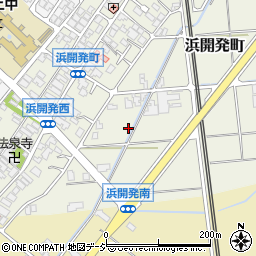 石川県能美市浜開発町（丙）周辺の地図