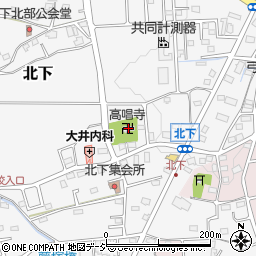 高唱寺周辺の地図