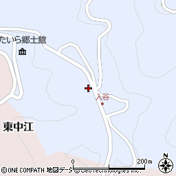 富山県南砺市入谷周辺の地図