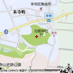 石川県能美市末寺町丁周辺の地図