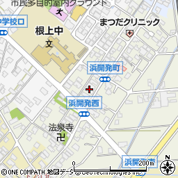 石川県能美市浜開発町丁周辺の地図
