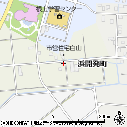 石川県能美市浜開発町甲周辺の地図