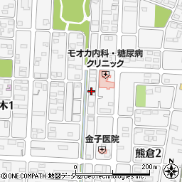 栃木県真岡市熊倉2丁目29周辺の地図