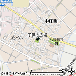 石川県能美市中庄町丁周辺の地図