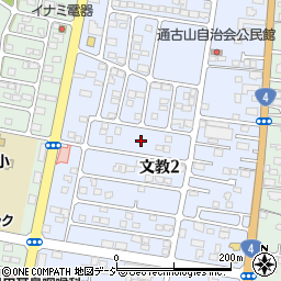栃木県下野市文教2丁目10周辺の地図