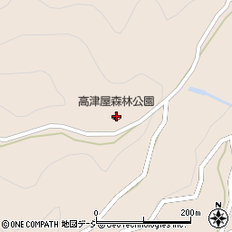 生坂村高津屋森林公園周辺の地図
