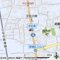 長野県埴科郡坂城町中之条722周辺の地図