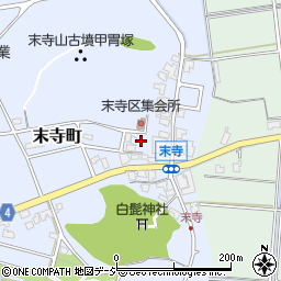 石川県能美市末寺町イ周辺の地図
