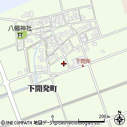 石川県能美市下開発町エ周辺の地図
