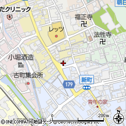 石川県白山市鶴来本町１丁目ワ93周辺の地図