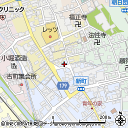 石川県白山市鶴来新町カ周辺の地図