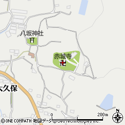 赤城寺周辺の地図