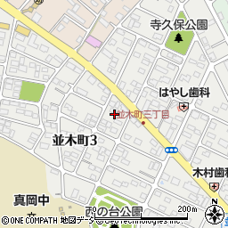 栃木県真岡市並木町3丁目31周辺の地図
