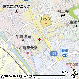 石川県白山市鶴来本町１丁目ワ61周辺の地図