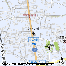 坂城町　文化の館周辺の地図