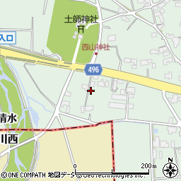 長野県大町市常盤西山134-17周辺の地図