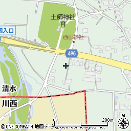 長野県大町市常盤西山134-36周辺の地図