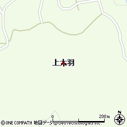 栃木県芳賀郡益子町上大羽周辺の地図