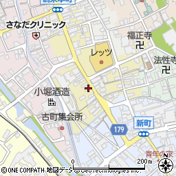 石川県白山市鶴来本町１丁目ワ58周辺の地図