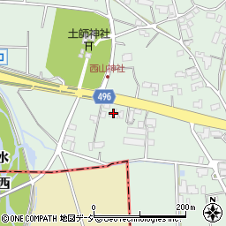 長野県大町市常盤西山134-13周辺の地図