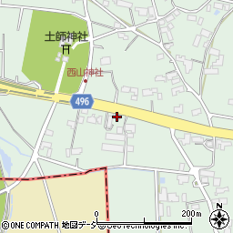 長野県大町市常盤西山134-15周辺の地図